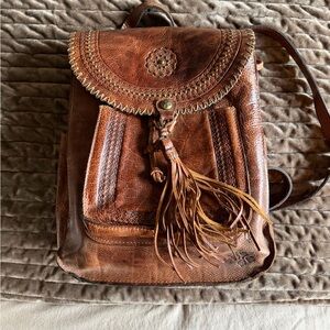 Patricia Nash Brown Leather Backpack